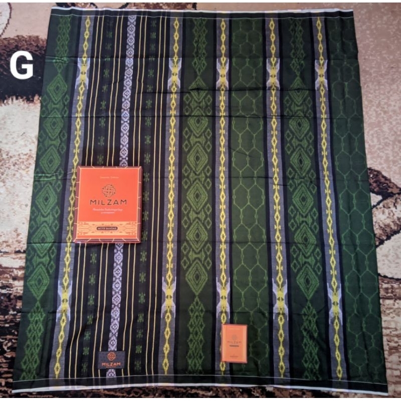 sarung milzam motif songket timbul bahannya halus