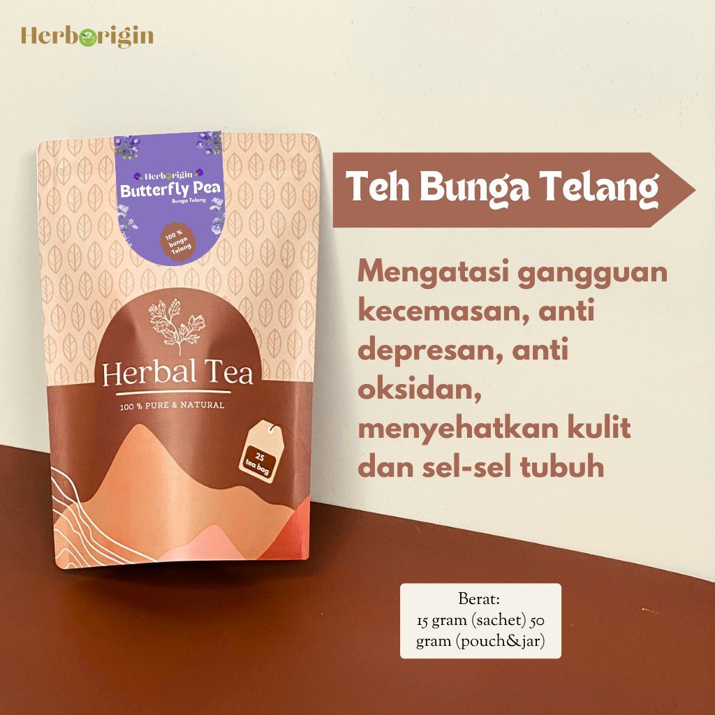 

HERBORIGIN TEH HERBAL BUNGA TELANG PREMIUM ORIGINAL 100% MURNI TEH BUNGA TELANG CELUP BUTTERFLY PEA TEA BUNGA TELANG KERING BUNGA TELANG MURNI TEH CELUP MURAH