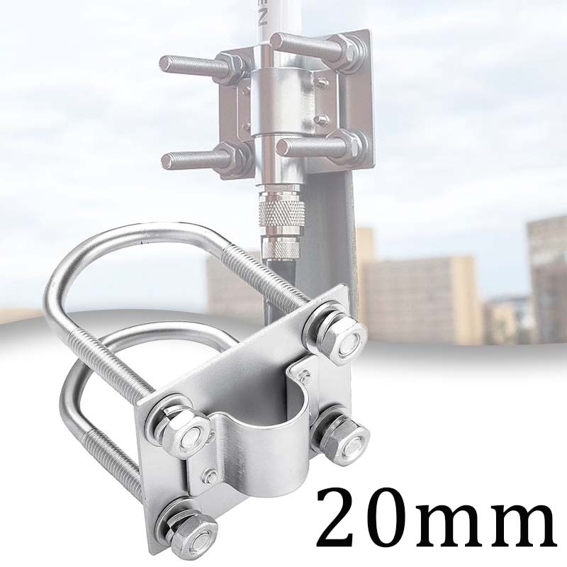 Bracket Antena 20mm Bracket Penyangga Pipa Boom Antena Vertikal Klem Antena Klem Tiang Antena