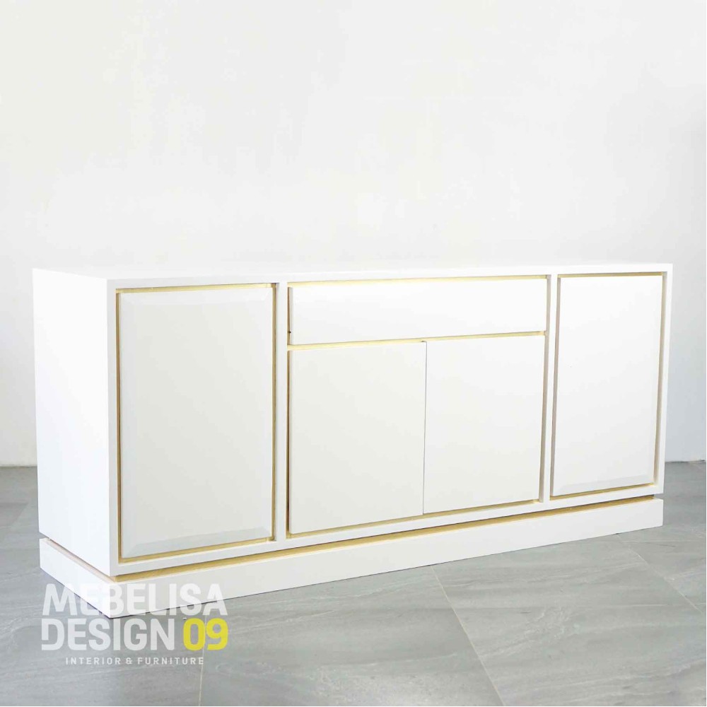 Meja Bufet Ruang Tamu Minimalis Duko Putih Modern