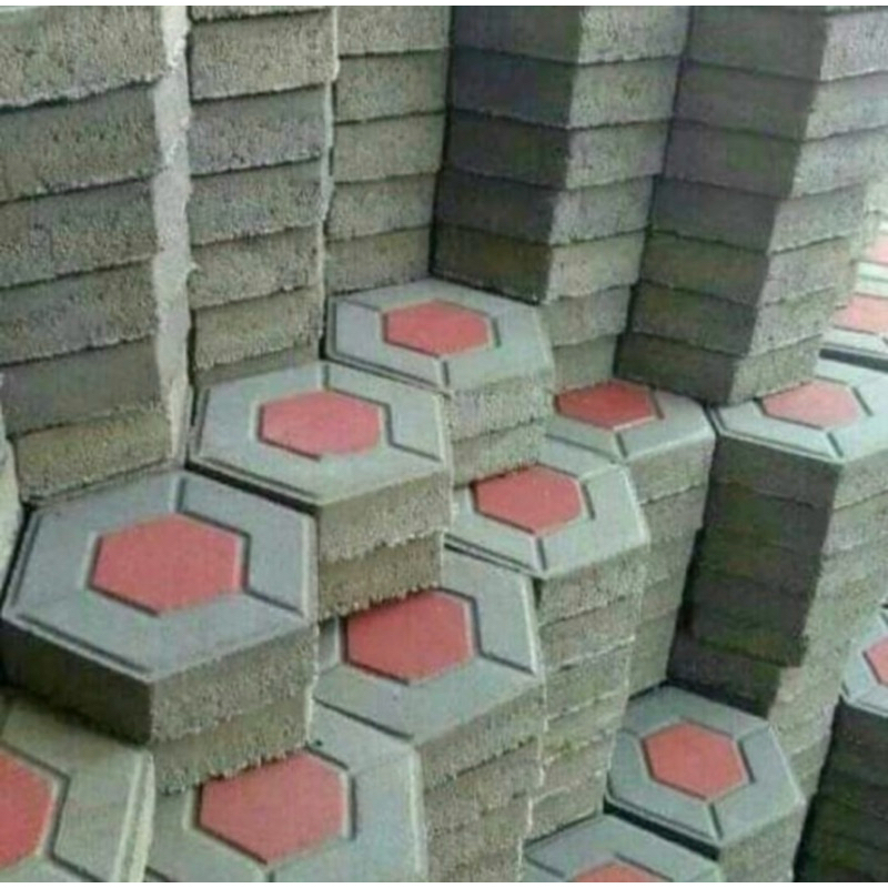 Paving Blok / Paping Blok Antik / Konblok Segi Enam Warna
