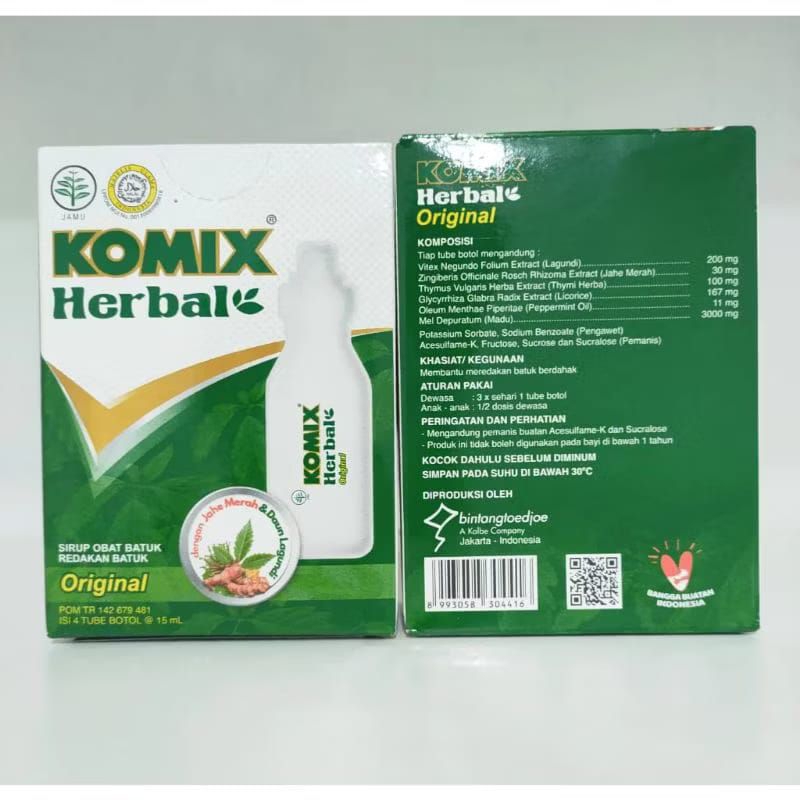 Komix Herbal (isi 4Tube Botol @15ml)