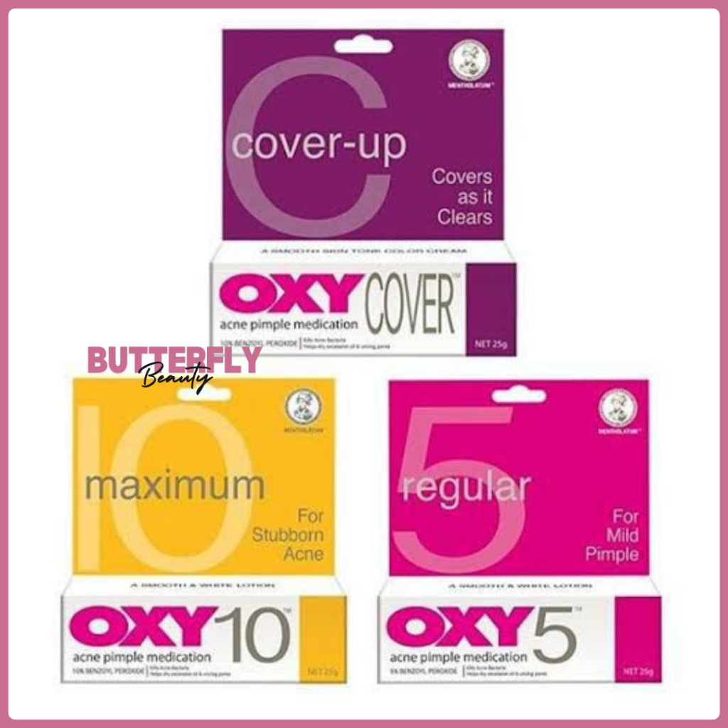 OXY 5 / 10 / COVER Obat Jerawat / Obat Totol Jerawat // Obat Jerawat Krim Jerawat Beruntusan