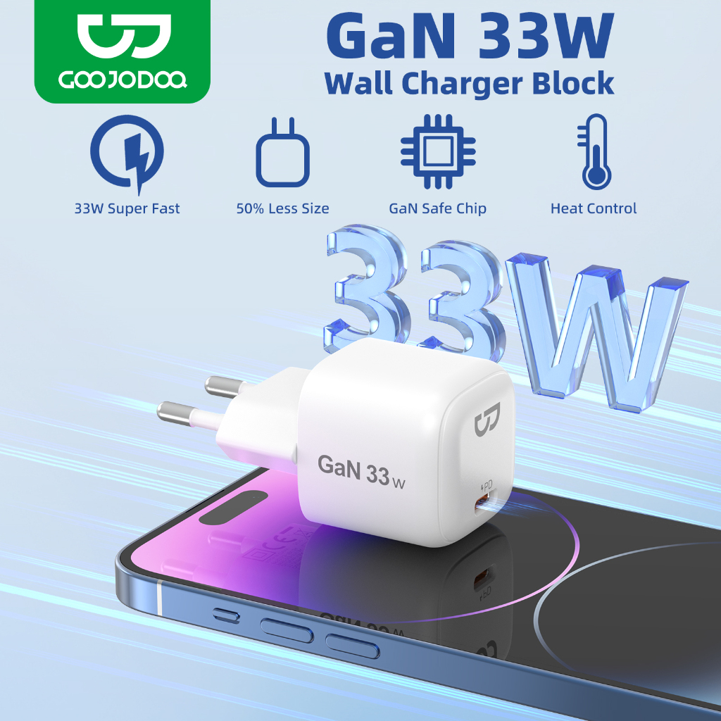 GOOJODOQ Kepala Charger Type C GAN Fast Charging 33w - Gan 33w