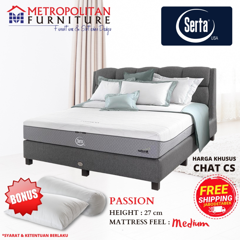 Springbed SERTA Passion FULL SET Spring bed Kasur Matras