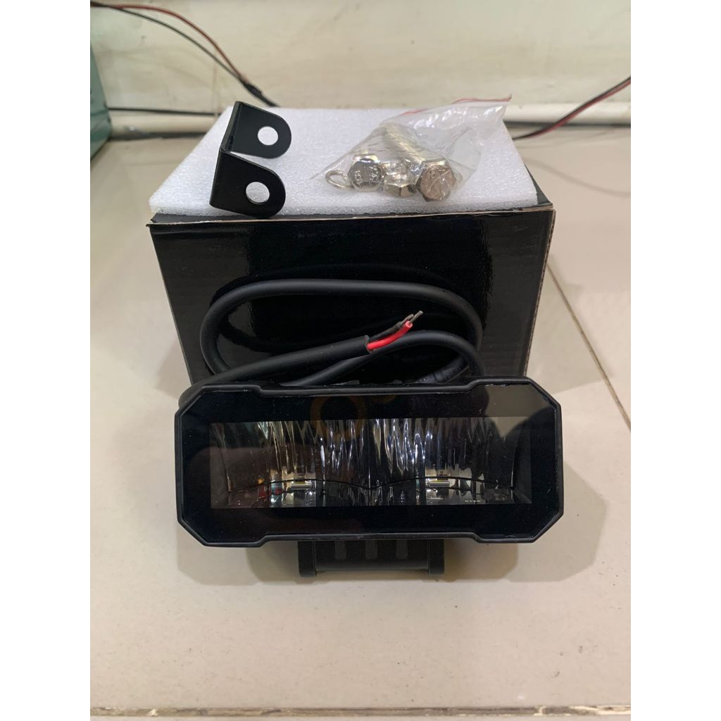 Lampu Halogen Tembak Kotak LED 35W Universal / Foglamp Sorot Kabut Motor Mobil