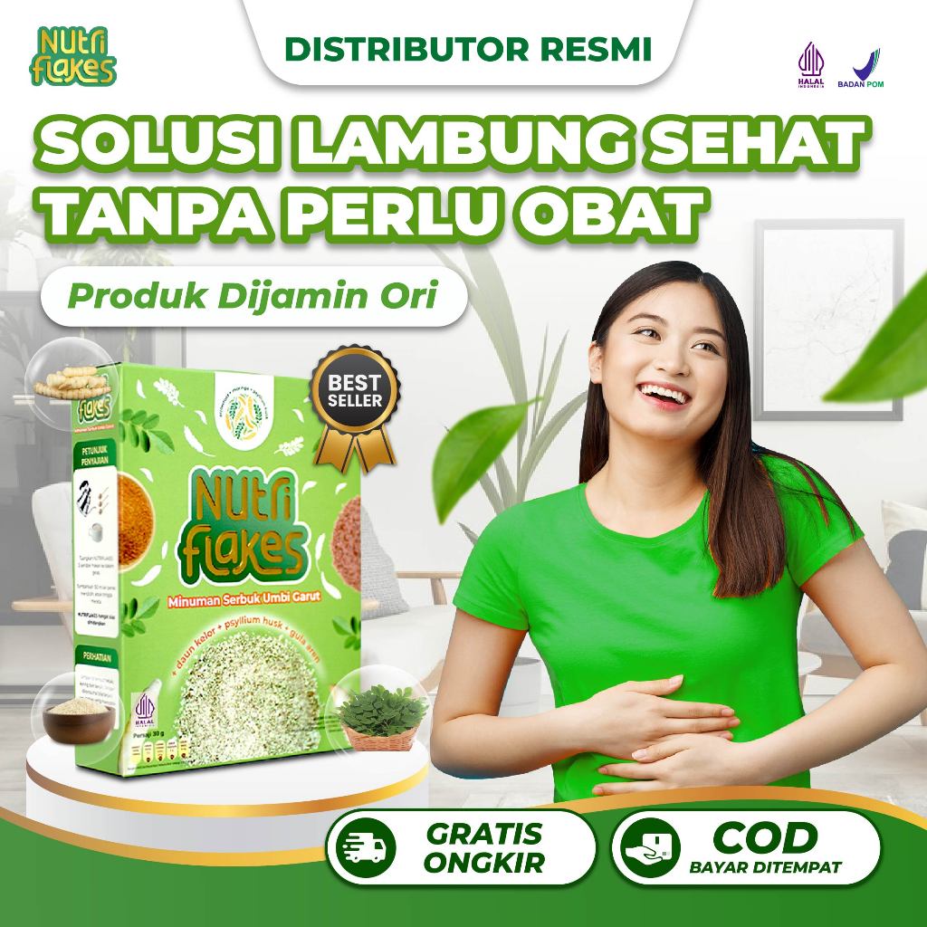 

Nutriflakes 1 Box Sereal Umbi Garut Asam Lambung Ampuh Mengatasi Asam Lambung Gerd Maag Promo Diskon