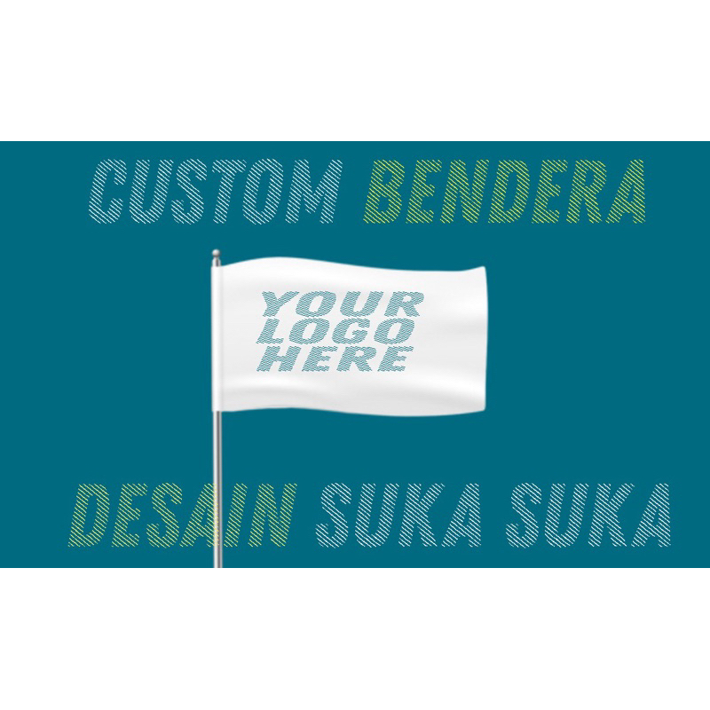 Custom Bendera 150 x 100 Cm