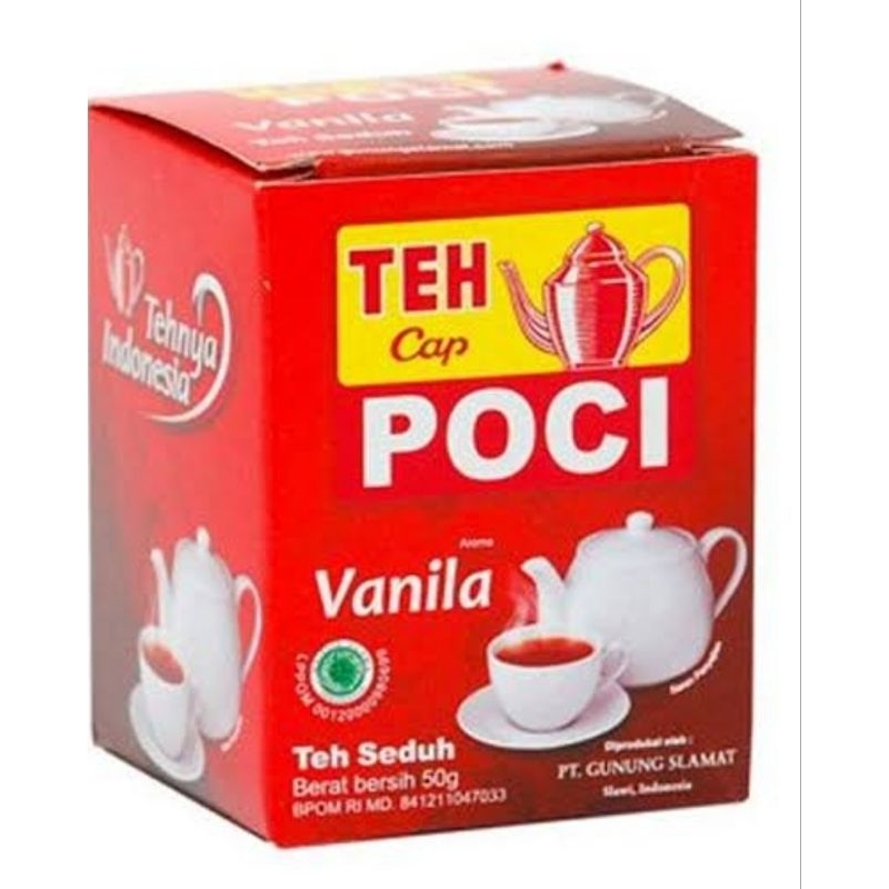 

Teh Seduh Cap Poci Aroma Vanila 50 gram