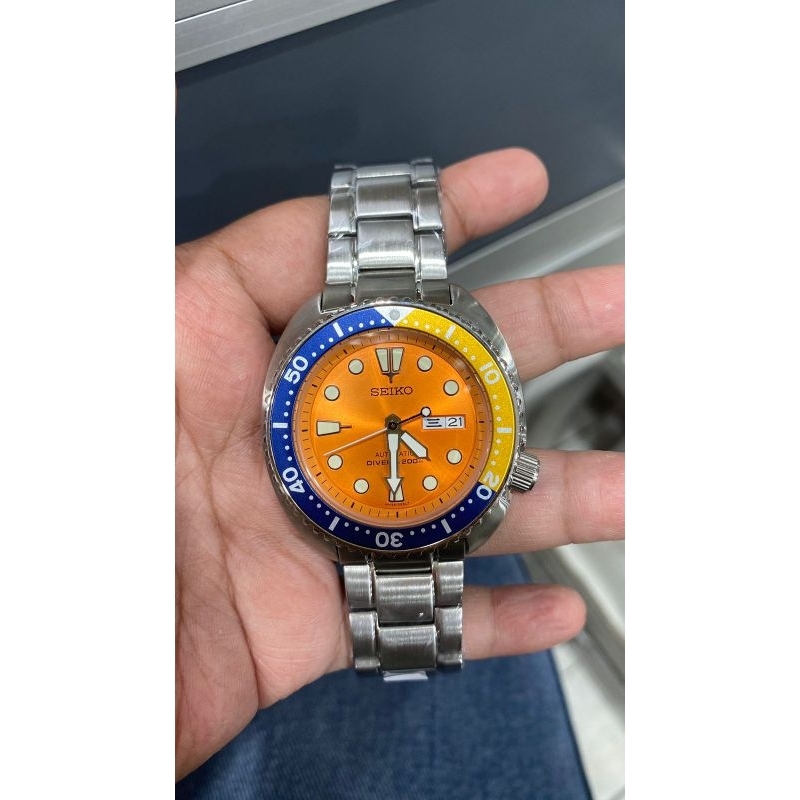 PROMO SEIKO TURTLE PROSPEX PADI DIVER OREN JUICE LOSEPACK ORIGINAL