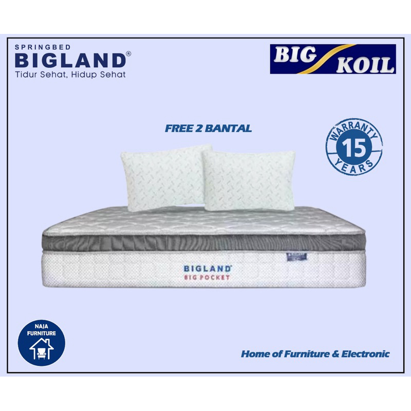 Bigland Springbed | Matras Bigland Big Pocket Plushtop