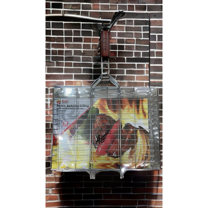 Panggangan Ikan bakar | Penjepit panggangan ikan | Barbeque Grill | Bakaran Ikan stainless Ruby