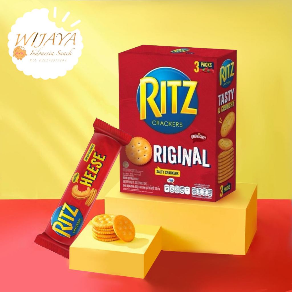 

Ritz Sandwich Biskuit Rasa Cokelat 118gr cemilan favorit dengan krim keju