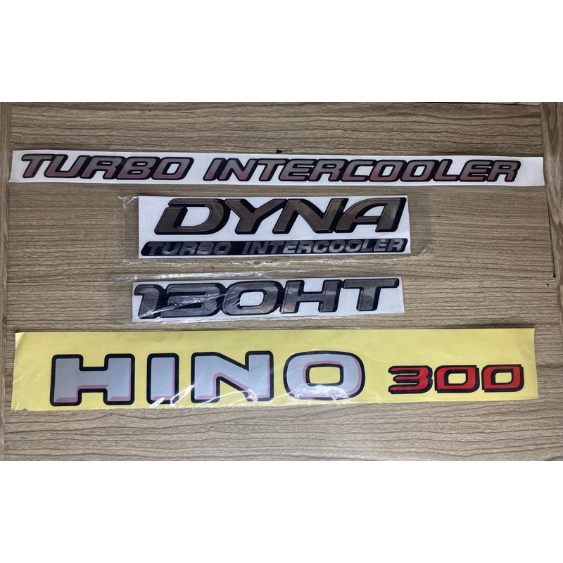 stiker sticker DYNA/TURBO INTERCOOLER/130HT/HINO 300
