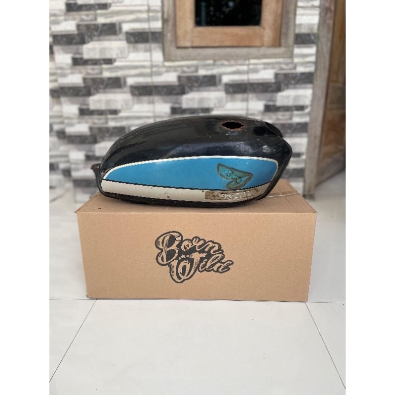 GAS TANK CB100 ORIGINAL REPAINT TENGKI GLATIK TANGKI CB100 MODEL CAT ORIGINAL TAHUN TUA 125