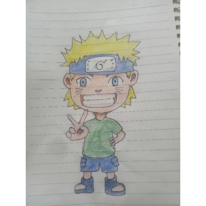 

gambar pensil naruto - gambar naruto di kertas tulis