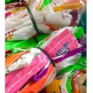 karung pakan kucing bekas