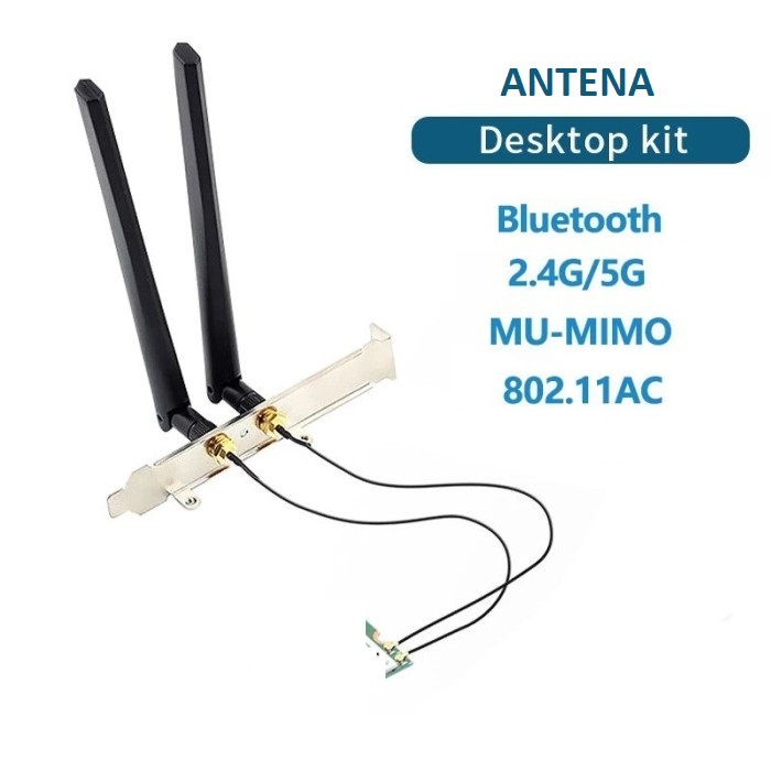 Desktop Kit Antena Pigtail WIFI card Internal RP SMA Female IPX IPEX IPX4 Antena Bracket Pigtail