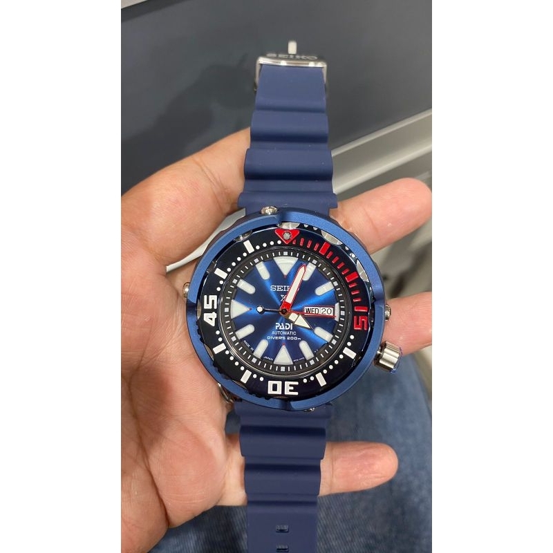 PROMO SEIKO RUBBER  PROSPEX PADI DIVER BLUE LOSEPACK ORIGINAL