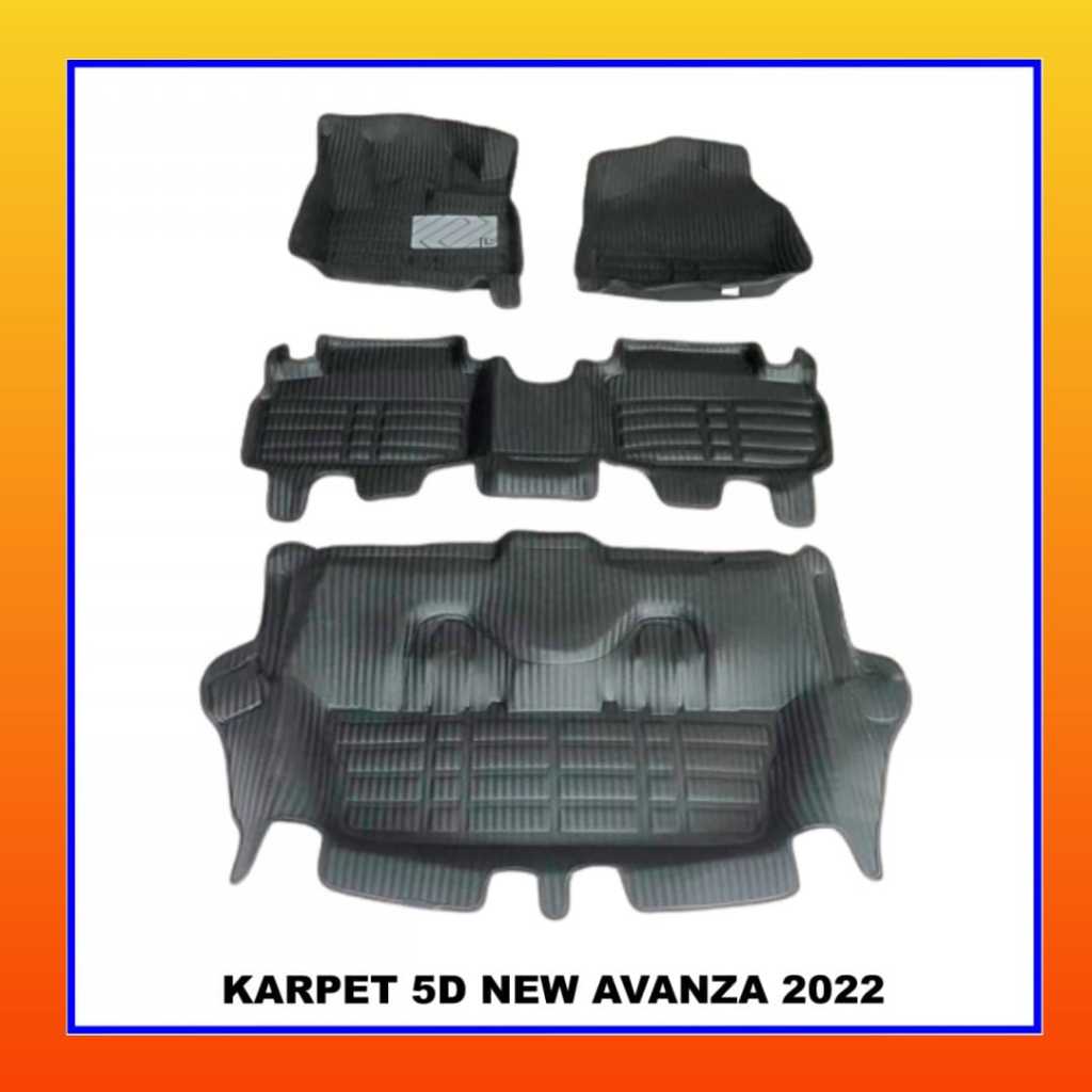 Karpet Mobil 2022 Avanza/Veloz/Xenia 5D Carbon