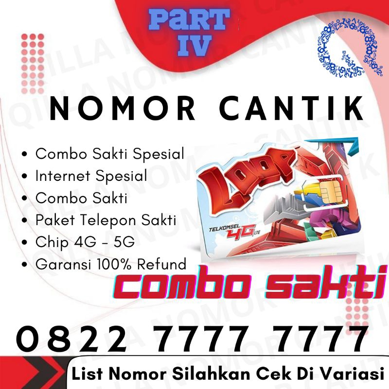 Kartu Perdana LOOP Combo Sakti Nomor Cantik