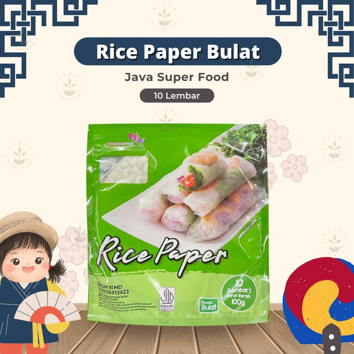 

Rice Paper Bentuk Bulat 100 gr (10 Lembar)