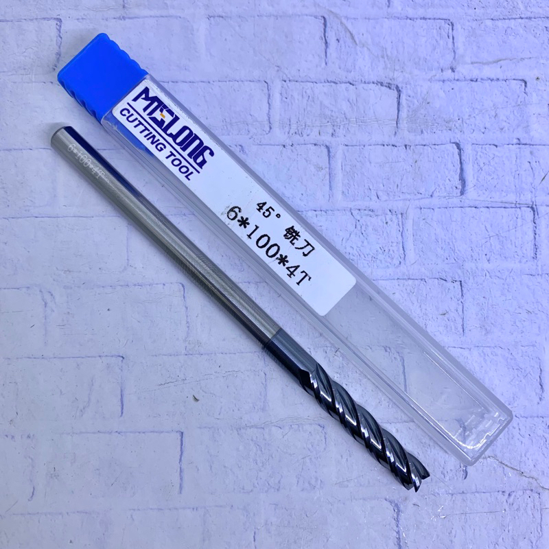 Endmill 6 x 100 mm HRC45 Carbide Baru..Endmill 6x100 mm
