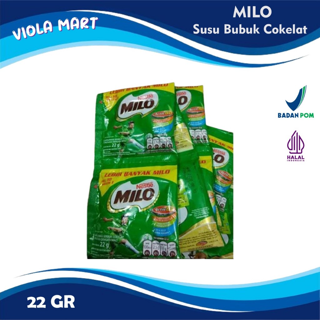 

Susu MILO ACTIV GO 22gr (Per Sachet) / Susu Coklat Yg Lezat