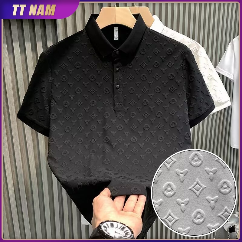 Bernapas-polo shirt pria kaos ice silk pria Berkerah Motif baju pria original 100% kaos polo pria Ke