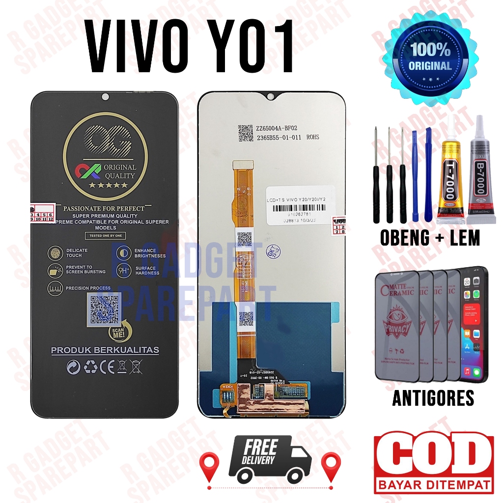 Lcd Vivo Y01 Original OEM Quality Lcd Touchscreen Vivo Y01 Fullset