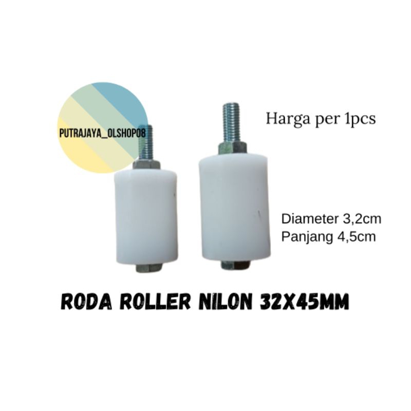 roda Roller nilon 32x45mm