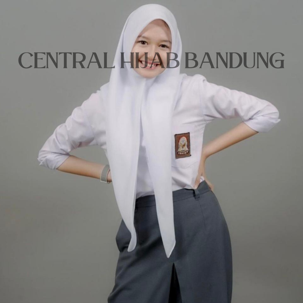 Hijab Segi Empat PARIS PREMIUM Anak Sekolah/Segi Empat Paris/Hijab Paris/Bahan Voal Anti Letoy