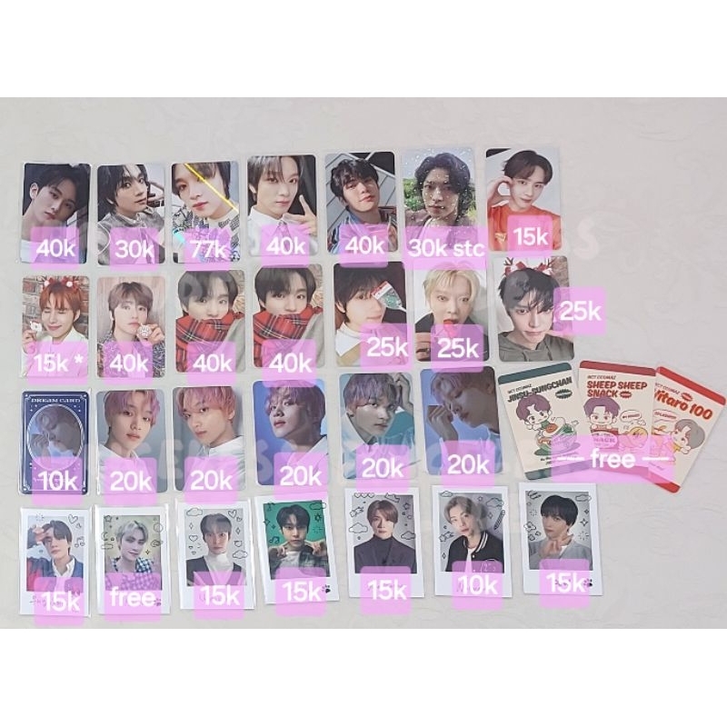 [Take all only] WTS PC NCT Mark dilan Haechan dreamscape kmstation ISTJ tc ccomaz Jaehyun Yuta stc s