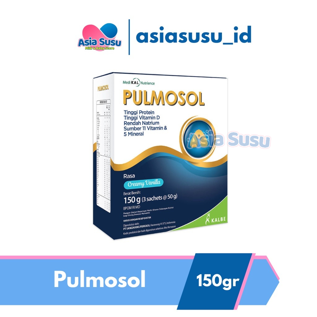 

Pulmosol 150g - SUSU PULMOSOL UNTUK PERNAFASAN PARU-PARU 150gr