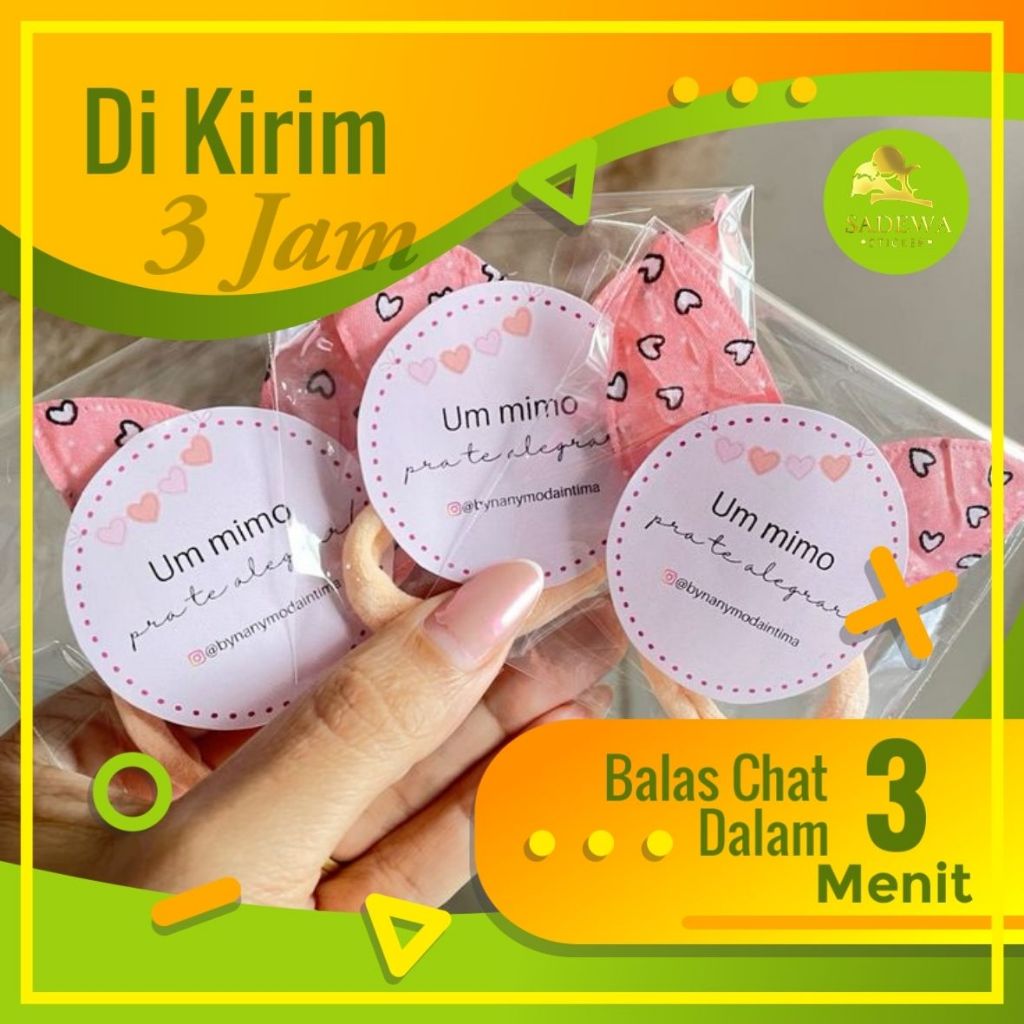 

SBC 11-15 Cetak Stiker Logo Custom Sticker Label Olshop Cutting Bulat