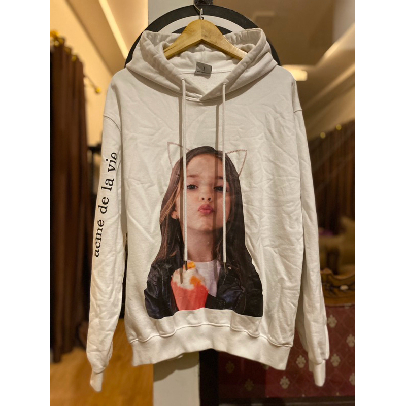 Hoodie ADLV White Kiss