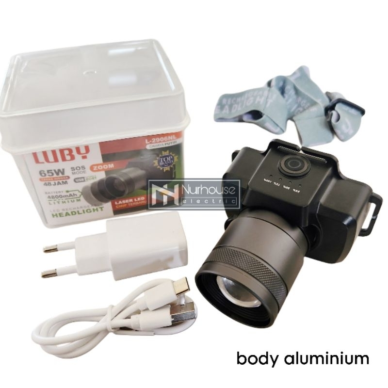 Luby Senter Kepala Zoom 65 Watt L-2906NL senter fokus