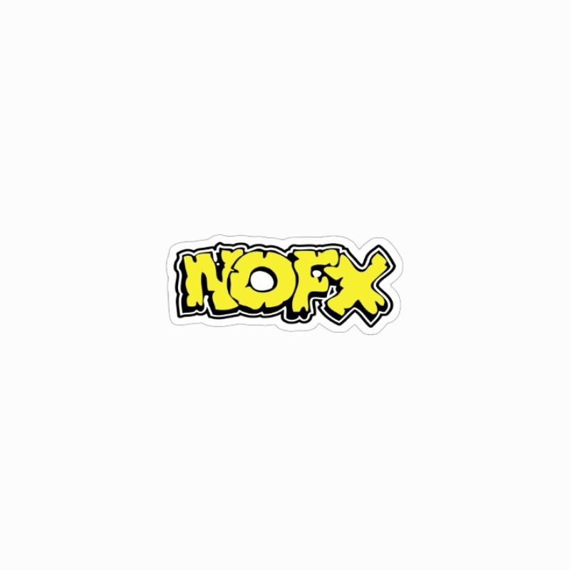 

sticker band NOFX logo punk rock stiker