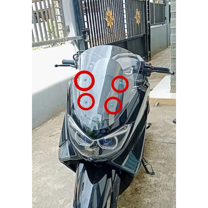 Titanium Baut Visor Nmax Panjang 4cm