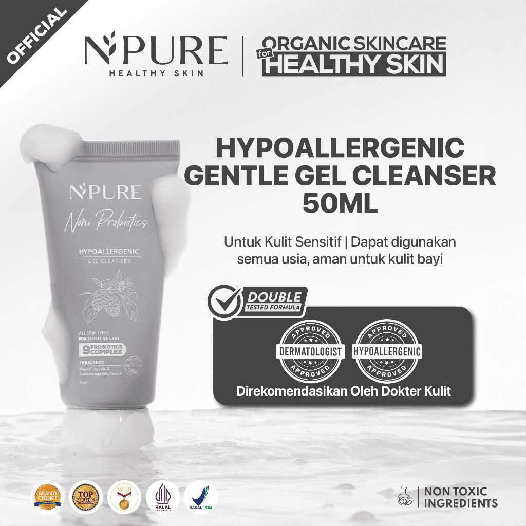 NPURE NONI PROBIOTICS GEL CLEANSER 50 ML FACE WASH