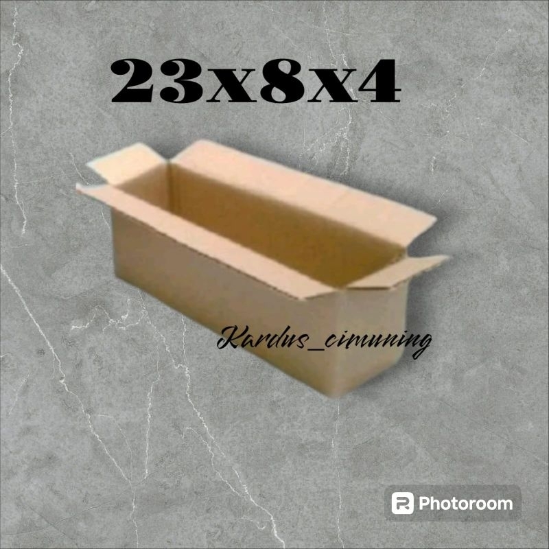 

kardus box packing 23x8x4