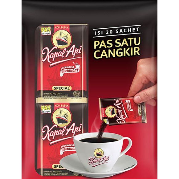 

KAPAL API Special Kopi Bubuk 6gr Kopi Mini isi 10 sachet