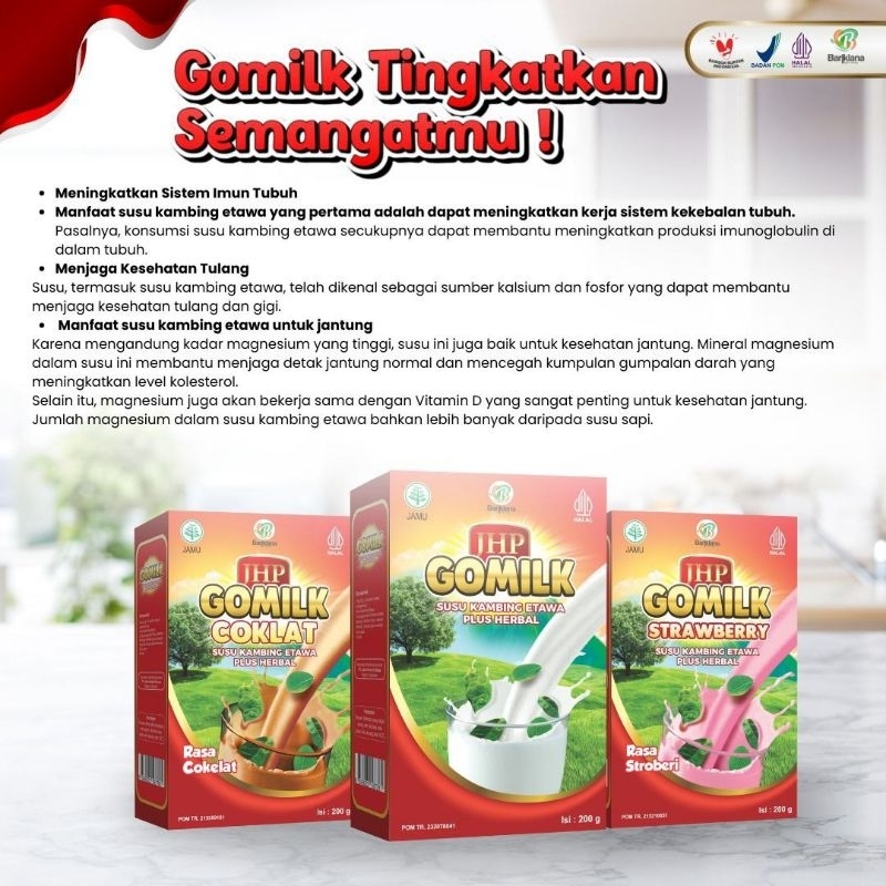 

Gomilk susu kambing etawa plusherbal