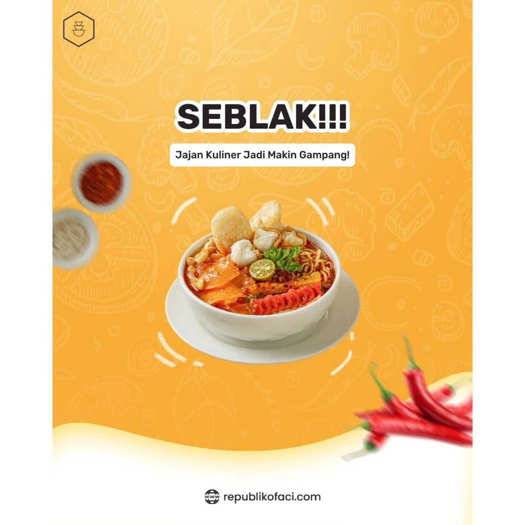 

Seblak Instan Premium Khas Republic Of Aci Toping Kerupuk Kulit - Isi Komplit