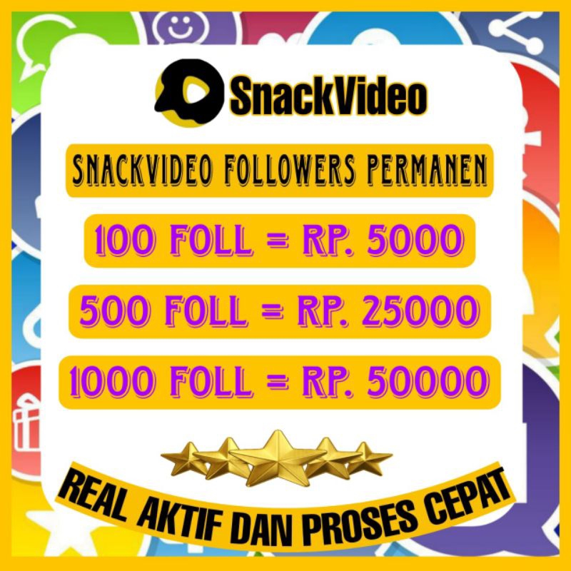 PROMO MURAH FOLLOWERS SNACKVIDEO HIGHQUALITY