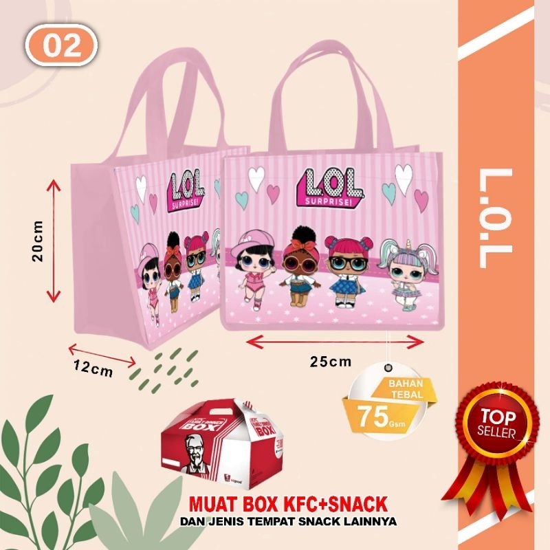 

TAS GOODIE BAG TAS LOL baby Pink TAS HADIAH TAS ULANG TAHUN ANAK ANAK TAS BINGKISAN TAS SUNATAN TAS KADO TAS AQIQAH KECE TAS SERBA GUNA TAS Kartun TAS SIMPLE TAS BARANG TAS PRIA TAS PEREMPUAN TAS MAKANAN TAS VIRAL TAS ANIME TAS TERBAIK TAS BEST SELLER