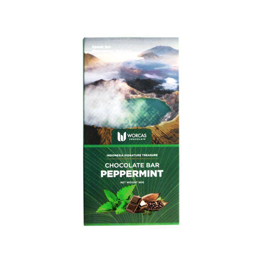 

Worcas Chocolate Bar Dark Chocolate PepperMint Netto 90 g Cokelat Premium Coklat