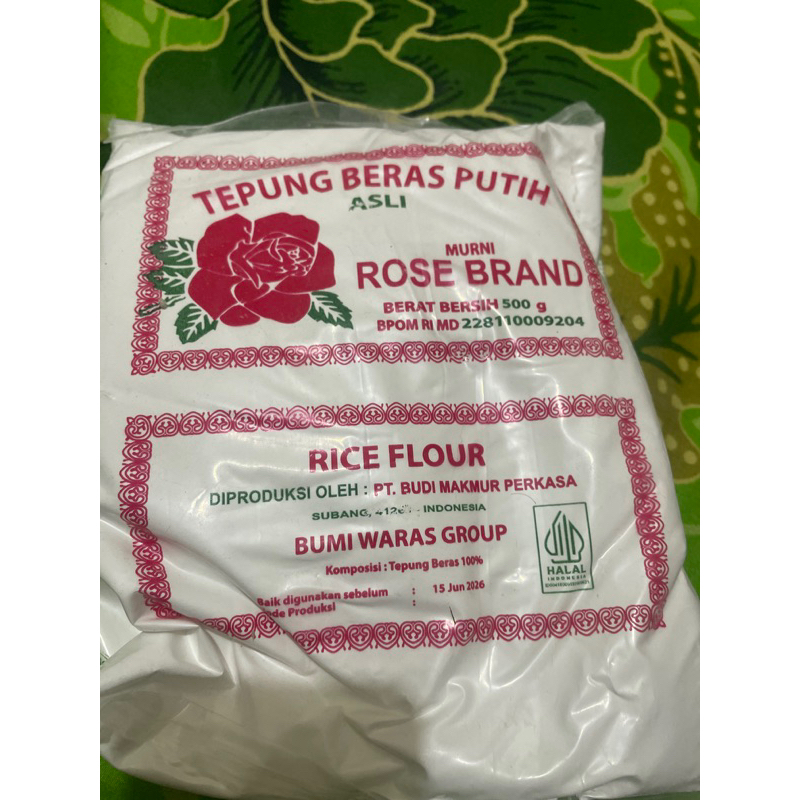 

Tepung Beras Rose Brand Kemasan 500 Gram