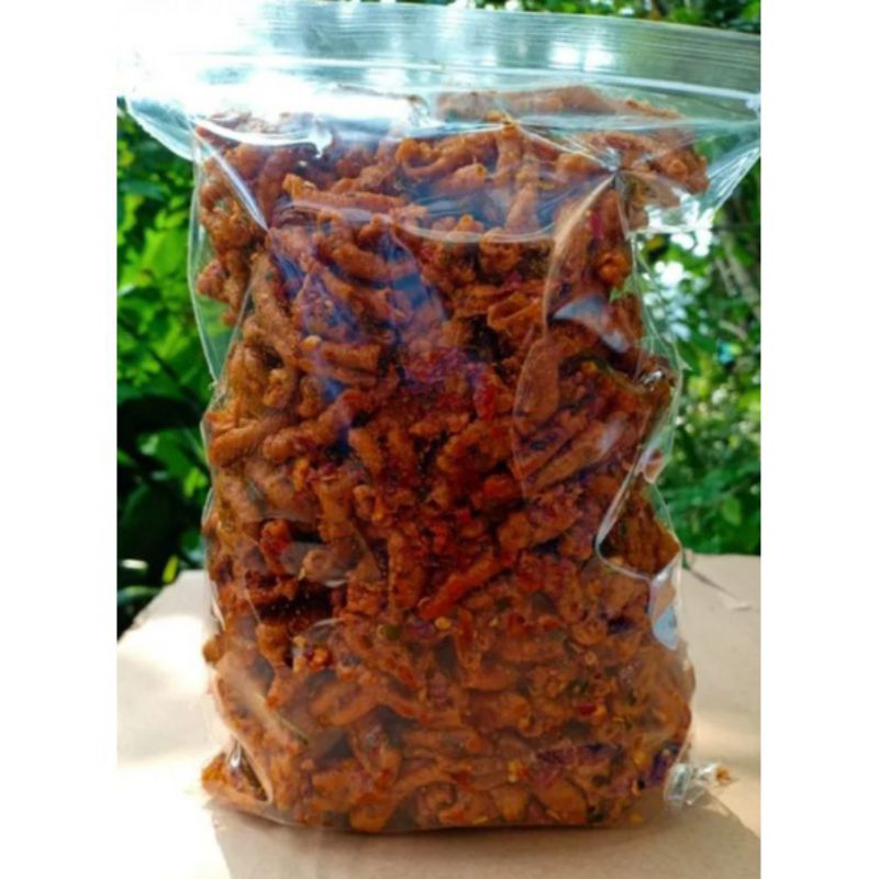 

usus ayam sesuai yg di paparkan Produk terbaru Keripik usus jaminan 100% fresh stok, rempahhya terasa pedas daun jeruk , asin gurihnya pas. super enak.