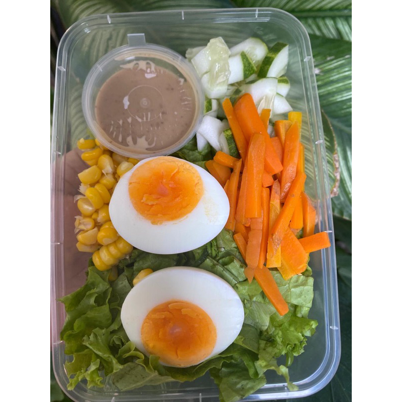 

Salad sayur telur with sasame sauce 500 ml fresh made by order